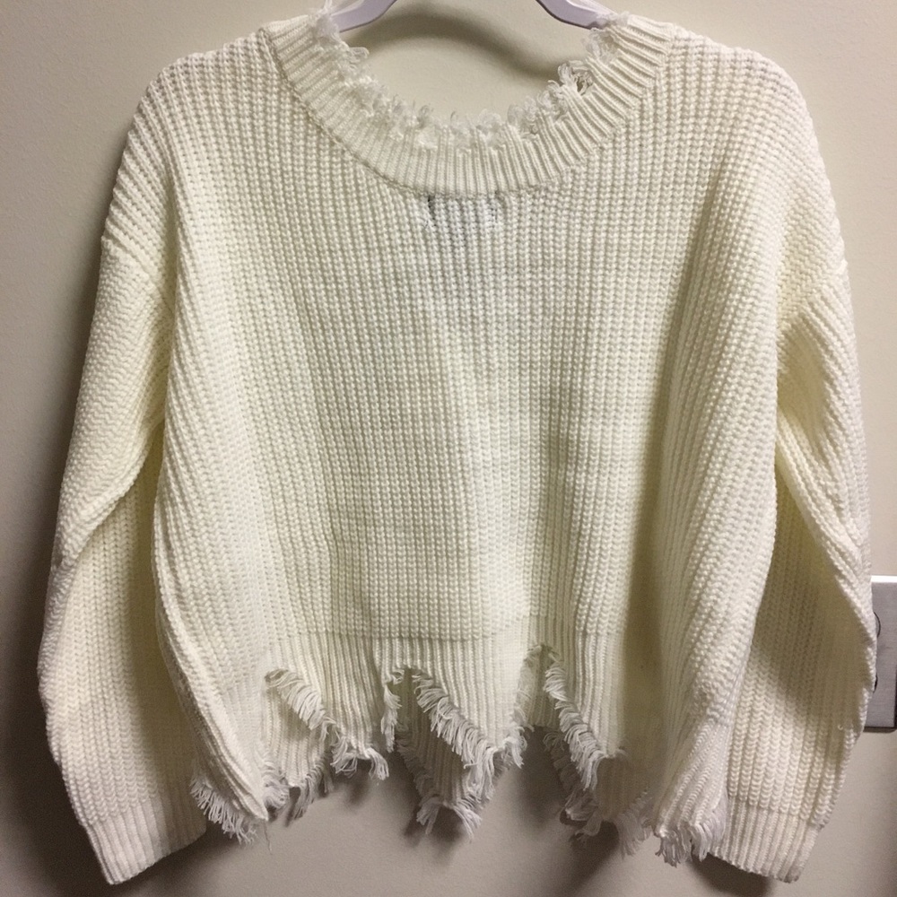 Forever 21 Tattered Rib Top - Picture 2 of 3